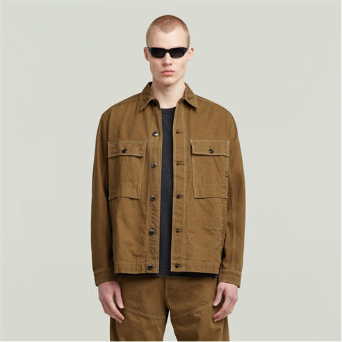 G Star - Men's Mosa Denim Cotton Long Sleeve Overshirt