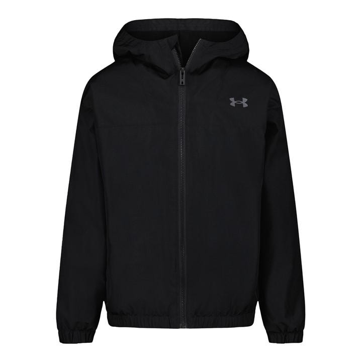 Under Armour Boys Black Windbreaker Jacket Juniors Size 11