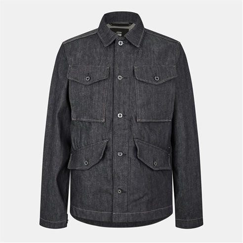 G Star - Men's Vodan Long Sleeve Button Oversized Fit Overshirt