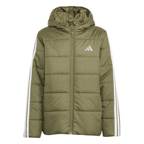 adidas - Unisex Kids Essentials 3S Hooded Long Sleeve Puffer Jacket