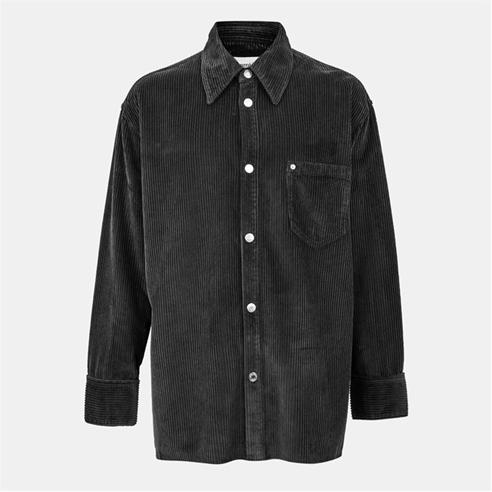 AMI PARIS - Men's Jumbo Cord Textured Relaxed Fit Overshirt