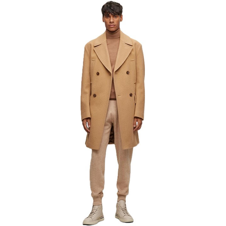 HUGO BOSS MEN'S H-CAM DOUBLE BREASTED COAT