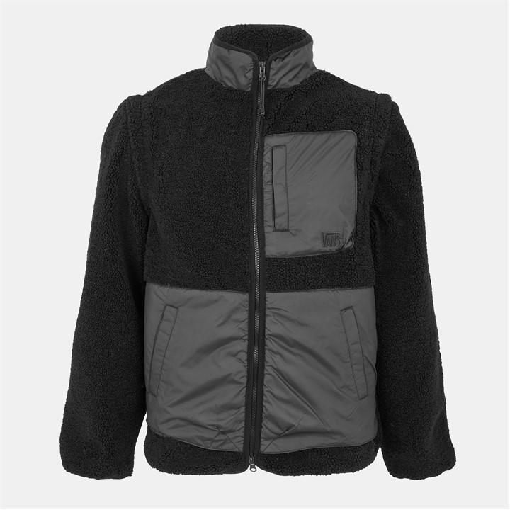 Vans Mte Navigate Highpile Jacket Rain F Sherpa Unisex Adult In Black