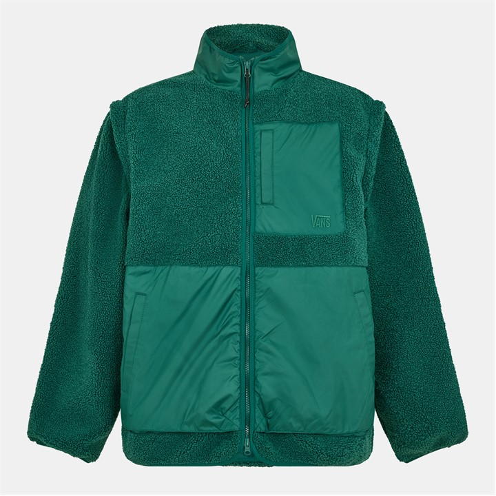 Vans Mte Navigate Highpile Jacket Rain F Sherpa Unisex Adult In Green