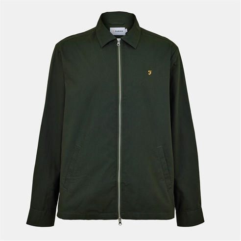 Farah - Radley Long Sleeve Zipped Overshirt