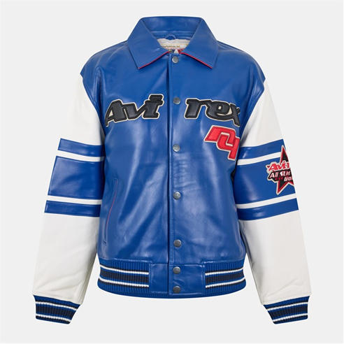 Avirex - Men's Star/Stripes Varsity Jacket