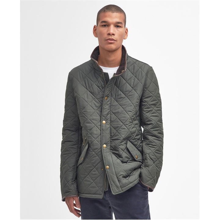 Navy - Barbour - Mens Powell Jacket