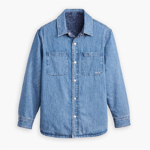 Levis - Men's Bryant Padded Reversible Green Overshirt