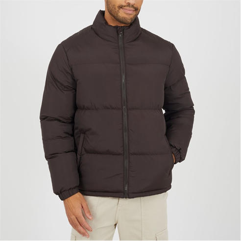 Brave Soul - Mens Padded Puffer Jacket with Zip Pockets