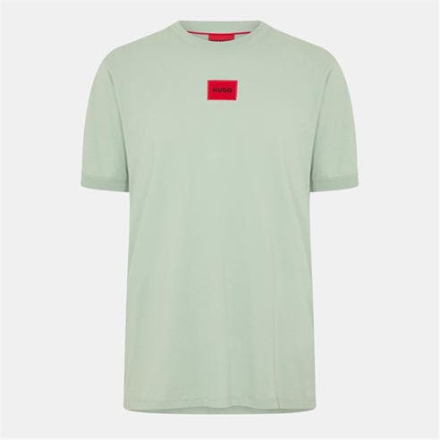 Hugo - Mens HUGO Diragolino Contemporary T-Shirt with Logo Detail