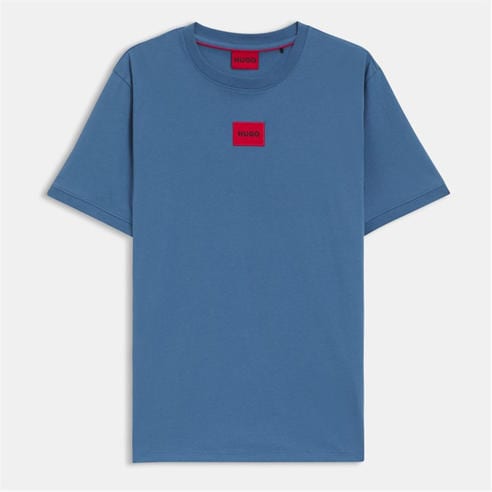 Hugo - Mens HUGO Diragolino Contemporary T-Shirt with Logo Detail