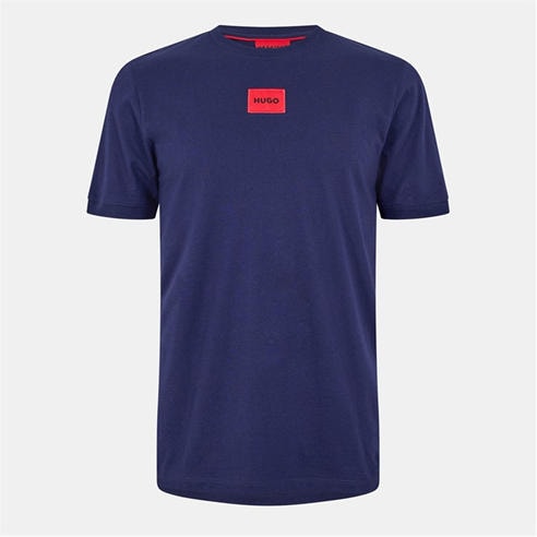 Hugo - Mens HUGO Diragolino Contemporary T-Shirt with Logo Detail
