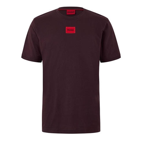 Hugo - Mens HUGO Diragolino Contemporary T-Shirt with Logo Detail