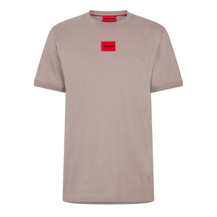 Black 001 - Hugo - Mens HUGO Diragolino Contemporary T-Shirt with Logo Detail