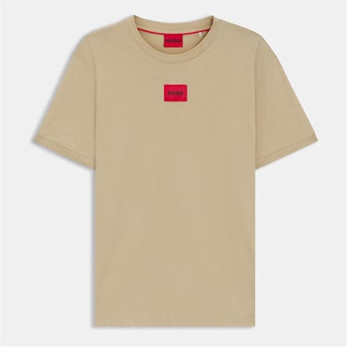 Hugo - Mens HUGO Diragolino Contemporary T-Shirt with Logo Detail