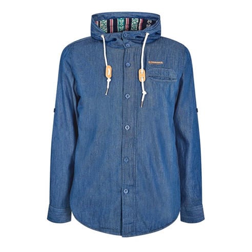 Criminal Damage - Men's Fly Jack Hood Denim Jacket