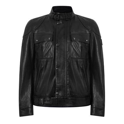 BELSTAFF - Men's Gangster Waxed Slim-Fit Leather Jacket
