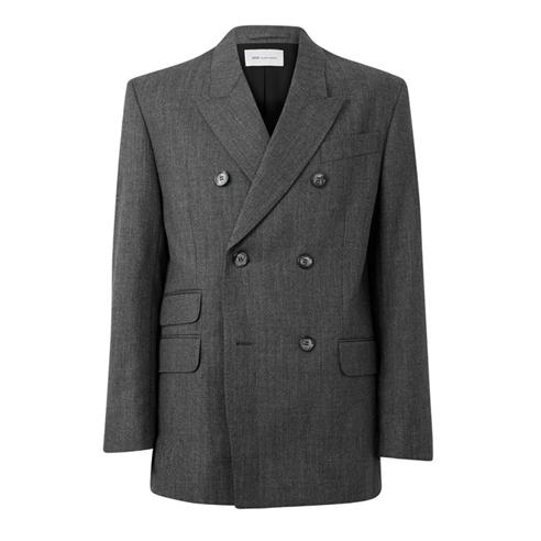 AMI PARIS - Men's Double-Breasted Boxy Wool Blazer
