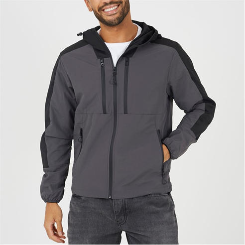 Brave Soul - Men's Colour Block Windrunner Windbreaker