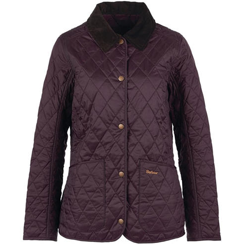 Barbour - Women's Annandale Diamond Quilted Long Sleeve Hip Length Jacket