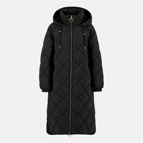 Barbour - Women's Kirkton Diamond Quilted Hooded Long Puffer Jacket