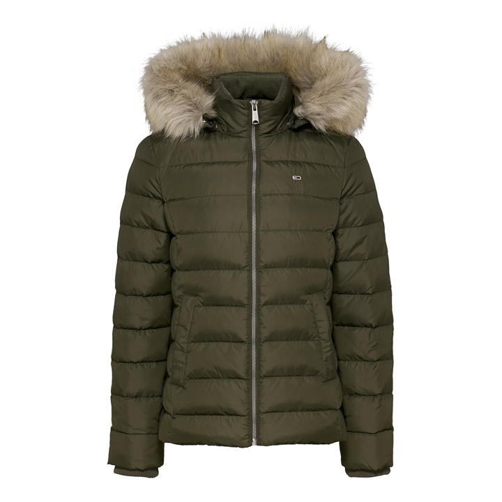 Tommy Jeans Puffer Jacket In Green