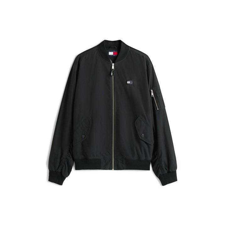 Tommy Jeans Men's Black Tj Bomber Jacket Medium