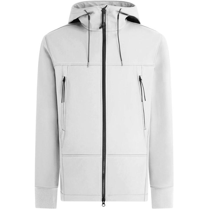 C.p. Company Goggle Softshell Jacket In Red