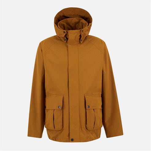 BARBOUR - Men's Re-Engineered Wading Spey Showerproof Detachable Hood Long Sleeve Rain Anorak