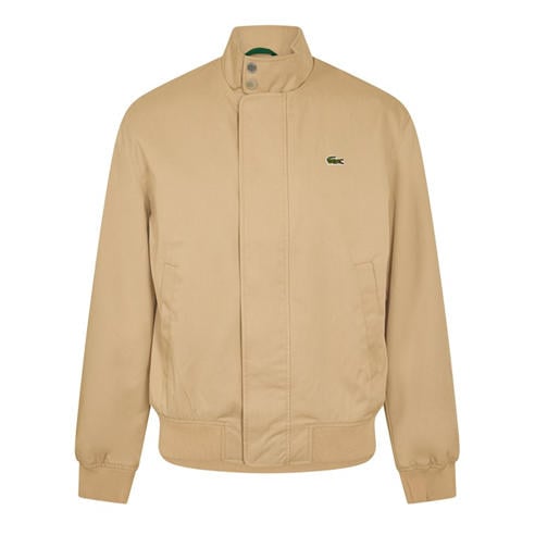 Lacoste - Men's Twill Cotton Long Sleeve Harrington Jacket