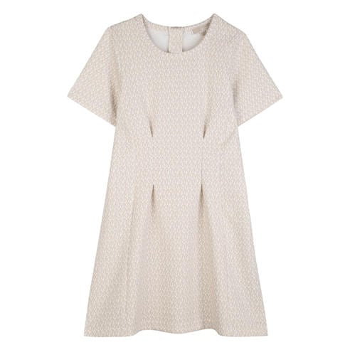 princess polly baby blue dress Mid-length dress Michael Kors Beige size 40 FR in Cotton main image 0