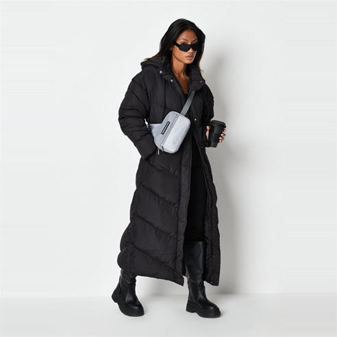 Missguided long padded coat Outlet