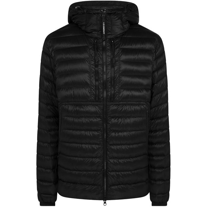 C.p. Company D.d. Shell Goggle Down Jacket In Black