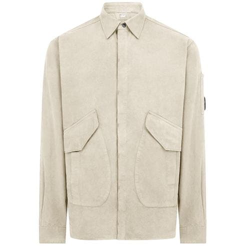 CP COMPANY - Men's Microreps Button Cotton Long Sleeve Overshirt