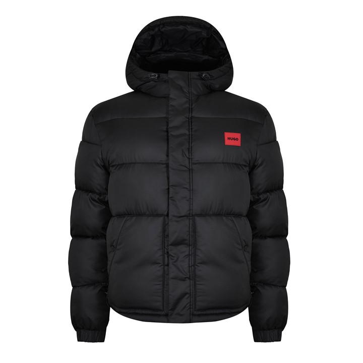 Black 001 - Hugo - Water-Repellent Puffer Jacket