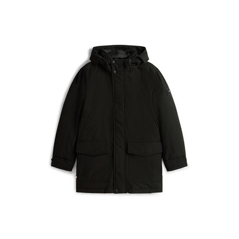 Tommy Hilfiger - Men's Padded Utility DWR Hooded Thigh Length Parka