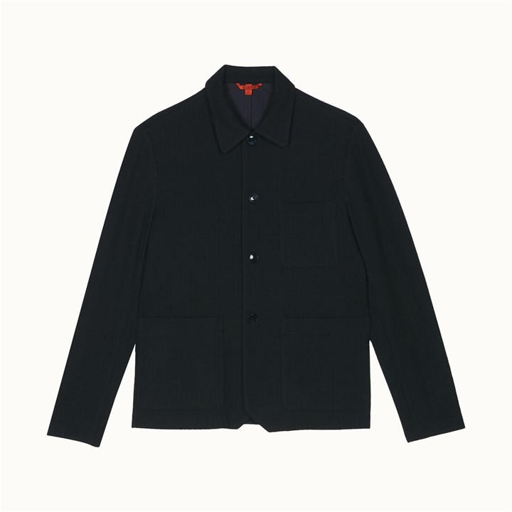 Barena Men's Blue Visal Overshirt Large