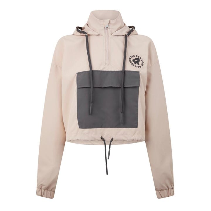 RED RUN CROPPED WINDBREAKER