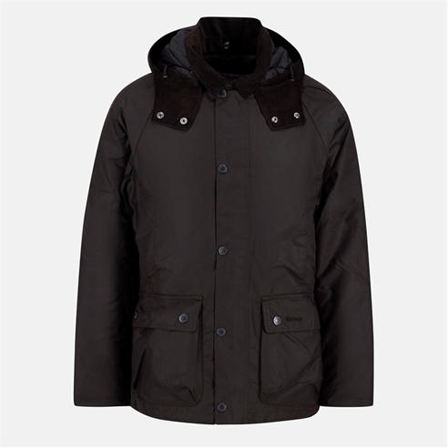 Barbour - Men's Modern Beaufort Quilted Hooded Full Zip Wax Jacket
