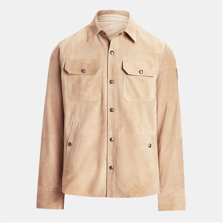 POLO RALPH LAUREN VERSIBLE SUEDE SHIRT JACKET