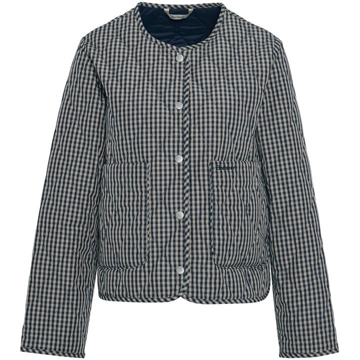 BARBOUR CHECK MONROE QUILTED JACKET