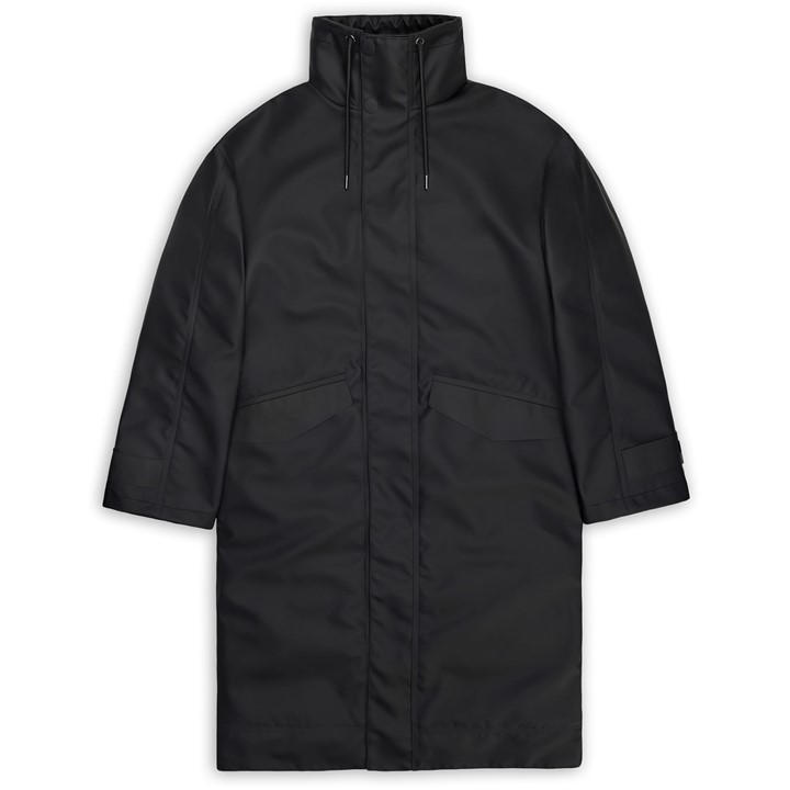 Rains Men's Black Vision Longer Jacket Large
