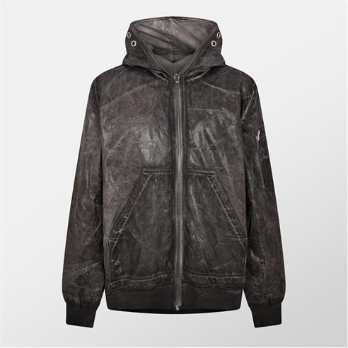 RICK OWENS DRKSHDW - Men's Gimp Flight Bomber Hooded Long Sleeve Parka