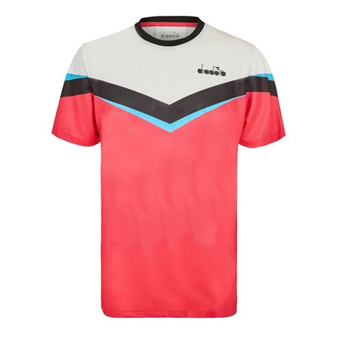 Diadora - Men's Clay Short Sleeve Performance Gym Top