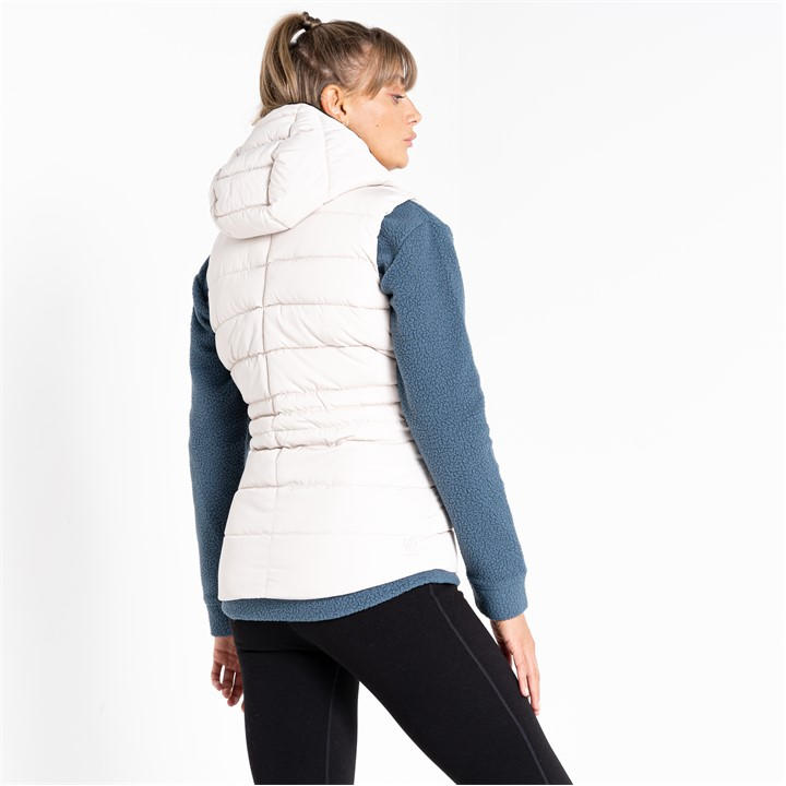 Gilet Imbottito Donna Dare 2b – Tessuto Lucido Idrorepellente, Isolamento Riciclato, Cappuccio E Cristalli