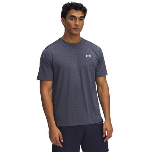 Under Armour - Men's Tech Vent Geotessa Short-Sleeve Performance Gym Top