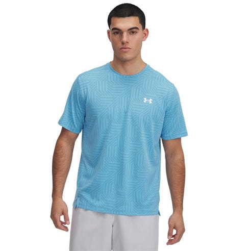 Under Armour - Men's Tech Vent Geotessa Short-Sleeve Performance Gym Top