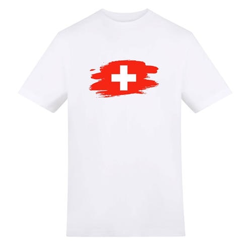AWD - Switzerland World Cup Flag White T-Shirt