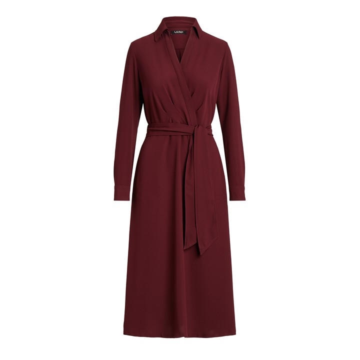 Polo Ralph Lauren Owella Dress In Burgundy | ModeSens