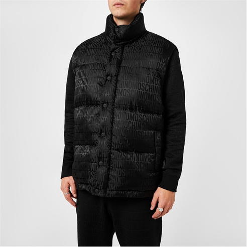 MOSCHINO - All-Over Logo Gilet